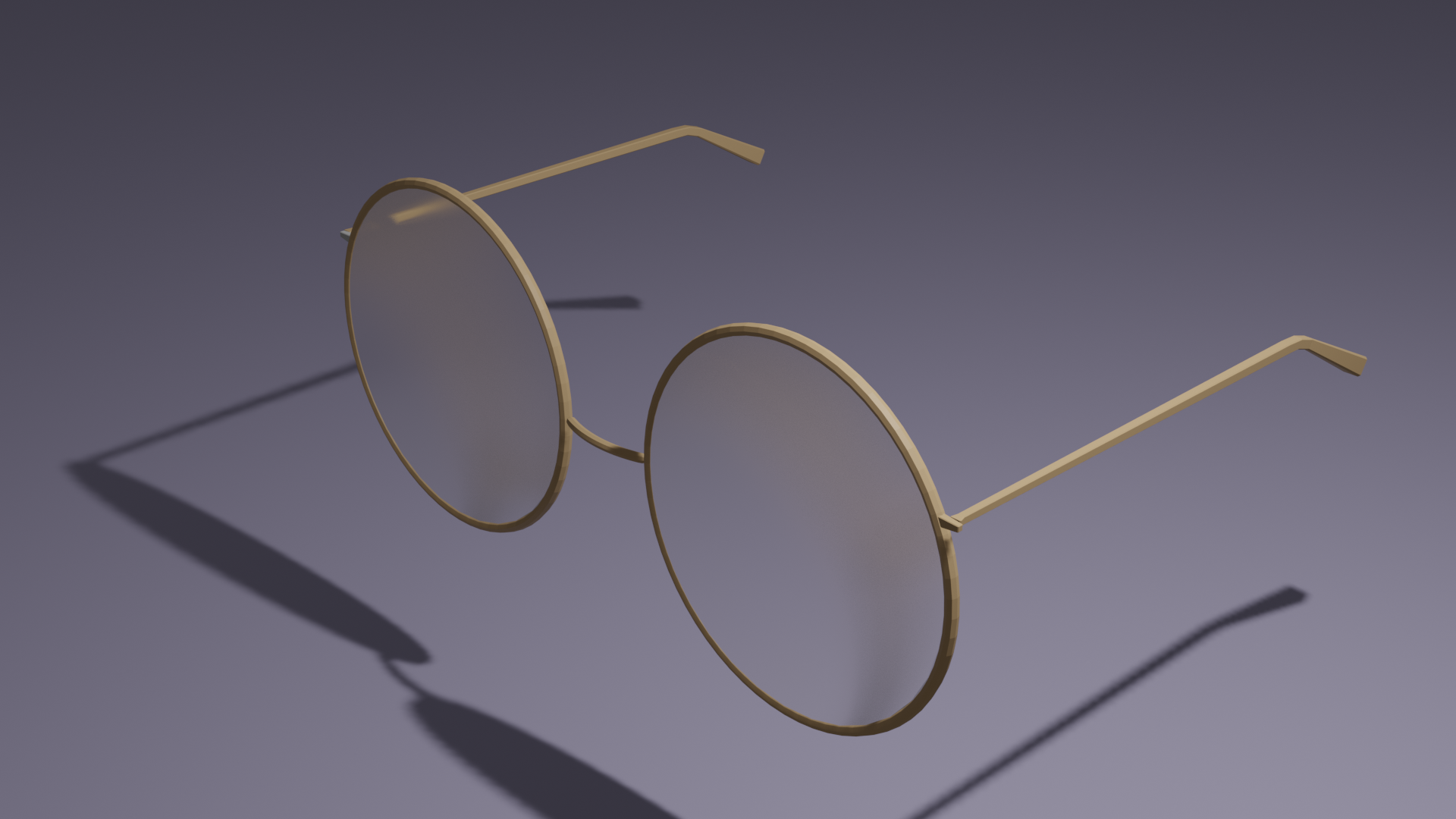 Golden Round Glasses  preview image 1